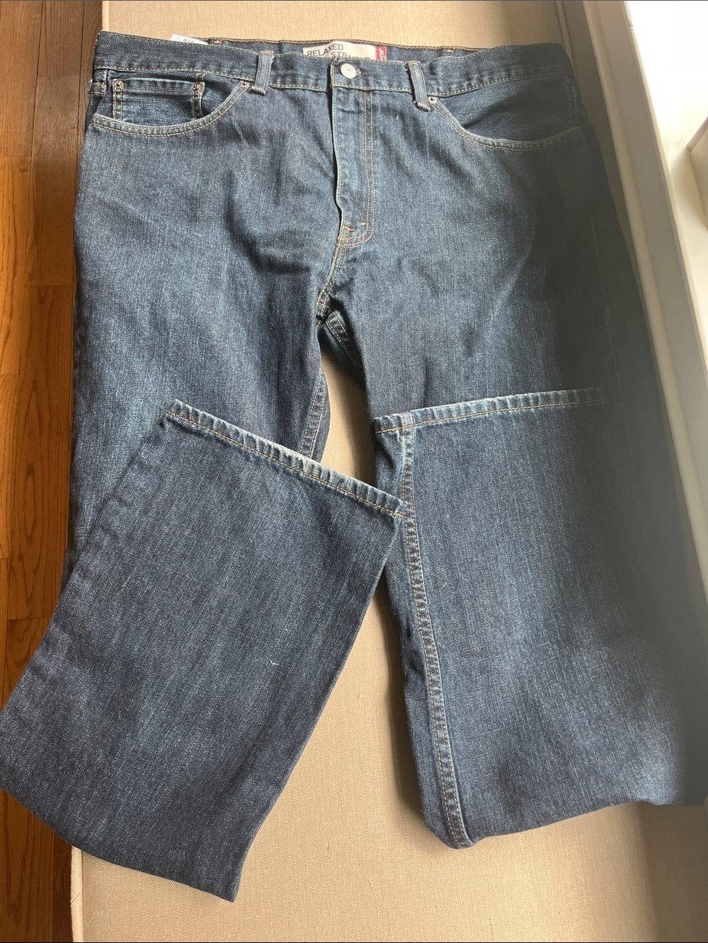 Levi's 559 Dark Blue Relaxed Straight Jeans 38 x 34